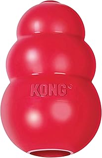 KONG Classic - Füllbares Hundespielzeug - Apportier- und Kauspielzeug für Hunde - Kann Mit Leckerlis Gefüllt Werden - Strapazierfähiges Naturkautschukmaterial - Für Kleine Hunde