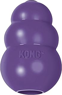 KONG Senior - Hundespielzeug aus Sanftem Naturkautschuk - Befüllbares Leckerli-Spielzeug für Ältere Hunde - Für mittlere Hunde