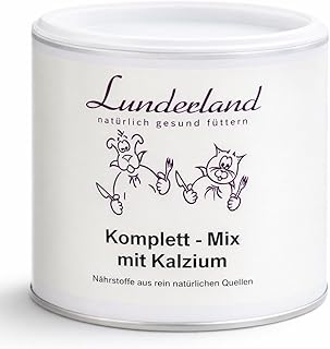 Lunderland Komplett Mix mit Kalzium | 300 g | Ergänzungsfuttermittel für Hunde & Katzen | Reich an Mineralstoffen & Vitaminen