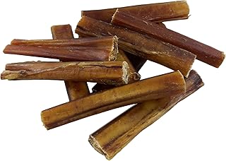 Ochsenziemer für Hunde 20 Stück, 12 cm, 400 g – 100% Rind, naturbelassener Kausnack, sehr hart, getreidefrei, Lange Kaudauer