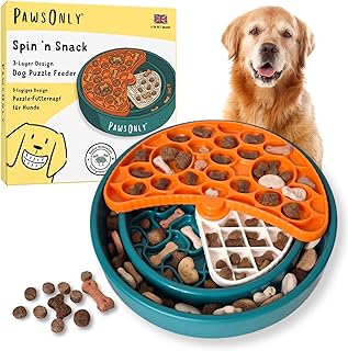 PawsOnly | Hundespielzeug Intelligenz | Denkspiele für Hunde | Beschäftigungsspielzeug gegen Langeweile | Antischlingnapf für Hundefutter & Hundeleckerli | Gehirntraining