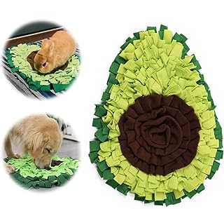 Schnüffelteppich Hund Futtermatte Schnüffeldecke Hundespielmatte - Hundematte Snuffle Pad in Avocado Faltbares Pet Sniffing Mat Trainingsmatte, für Haustier Hunde Katzen (Grün, 1 Stück)