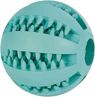 TRIXIE Denta Fun Ball - praktisches Hundespielzeug mit Minzgeschmack - ø 7 cm, Zahnpflege-Zubehör für Hunde - 3289