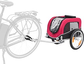 TRIXIE Hunde-Fahrradanhänger faltbar – bis 15 kg, 36 x 34 x 57 cm